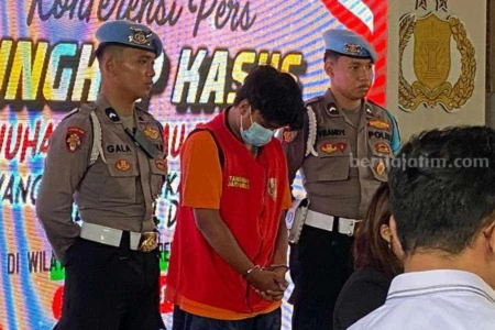 Pembunuhan Darmo Permai Surabaya Terungkap, Pelaku Ternyata Anak Kandung Foto BeritaJatim.com
