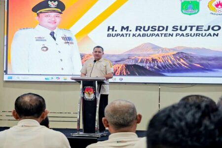 Bupati Rusdi Sutejo Buka MUSKORAB KONI Kabupaten Pasuruan, Inilah Isi Sambutannya Foto BeritaJatim.com