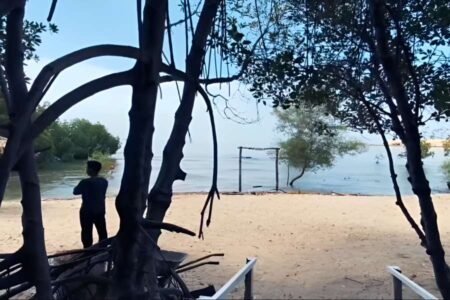 Baru! Wisata Pantai Hippo Sidorejo di Gresik, Tiket Masuk Cuma Rp5 Ribu Foto BeritaJatim.com