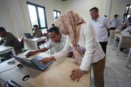Pemkot Mojokerto Fasilitasi Try Out CAT bagi Ratusan Tenaga Non ASN Foto BeritaJatim.com