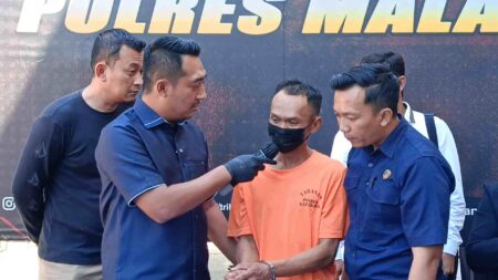 Polres Malang Tangkap Pencuri Motor Milik Sales Yakult Foto BeritaJatim.com