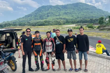 Meski Sirkuit Belum Rampung, IMI Magetan Kantongi Izin Resmi Latihan Atlet Porprov Foto BeritaJatim.com