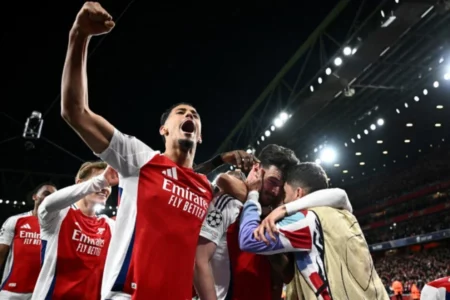 Bantai Real Madrid 3-0, Satu Kaki Arsenal ada di Semifinal Liga Champions Foto BeritaJatim.com