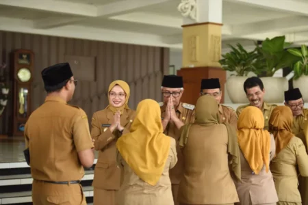 Wali dan Wawali Kota Kediri Gelar Halal Bihalal Usai Cuti Lebaran Foto BeritaJatim.com
