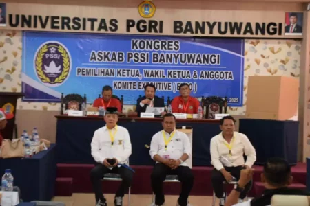 Pemilihan Ketua Askab PSSI Banyuwangi Tertutup, Michael Unggul 10 Suara Foto BeritaJatim.com