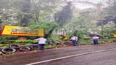 Usai Survei, Dishub Banyuwangi Bakal Pasang Jaring Pengaman di Jalur Tengkorak Kawah Ijen Foto BeritaJatim.com