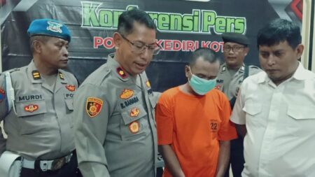 Polsek Kediri Kota Bekuk Pelaku Curanmor, Terlibat 4 TKP Foto BeritaJatim.com