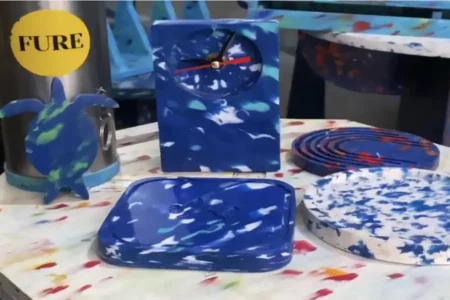 Fure.Corp Berhasil Mengubah Sampah Plastik Menjadi Barang Furniture Foto BeritaJatim.com