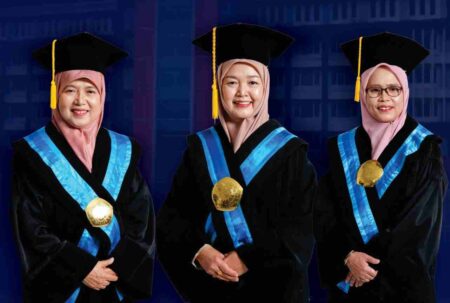Tiga Perempuan Guru Besar UMM Menggugat Sistem dalam Pengukuhannya Foto BeritaJatim.com