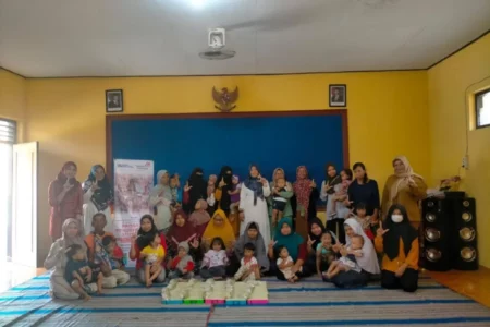 Telkom dan LAZNAS LMI Kolaborasi Atasi 60 Balita Stunting di Magetan Foto BeritaJatim.com