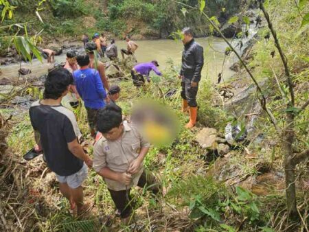 Dua Pelajar SMP Tewas Tenggelam di Sungai Dungpring Pacitan Foto BeritaJatim.com