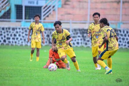 Tim Sepak Bola Putra Kabupaten Mojokerto Lolos ke Porprov Jatim IX 2025 Foto BeritaJatim.com