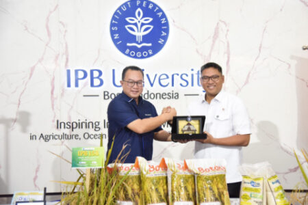 Wamentan dan Rektor IPB Luncurkan Benih Padi Varietas Unggul Baru Foto BeritaJatim.com