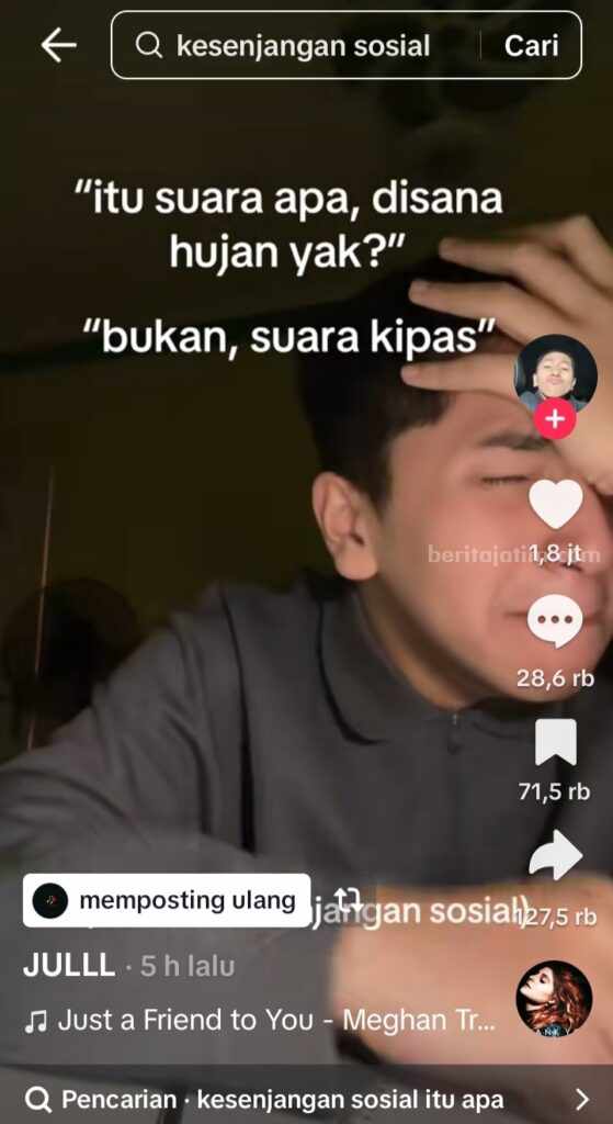 Viral Tapi Menyentil! Tren Kesenjangan Sosial di TikTok, Apa Makna Tersembunyi? Foto BeritaJatim.com