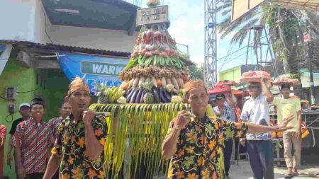 Sedekah Bumi, Warisan Leluhur yang Terus Dilestarikan Warga Manyarsari Mojokerto Foto BeritaJatim.com