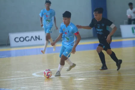 Tim Futsal Lamongan Menang 6-4 atas Nganjuk di Laga Pembuka Pra-Porprov Jatim 2025 Foto BeritaJatim.com