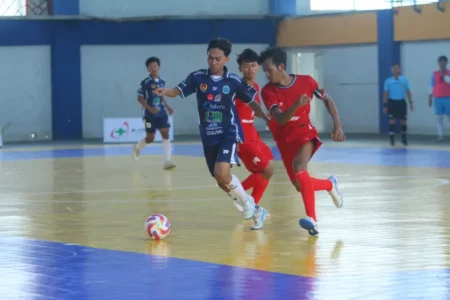 Kalahkan Ngawi 7-1, Tim Futsal Putra Lamongan Lolos ke Putaran Final Porprov Jatim 2025 Foto BeritaJatim.com
