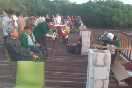 Cuaca Mendung, Hilal Tak Terlihat di Bangkalan Foto BeritaJatim.com