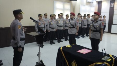 Estafet Kepemimpinan Reskrim Polres Mojokerto, Tantangan Baru Menanti AKP Fauzy Foto BeritaJatim.com
