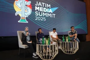 Tiga CEO Media Berbagi Strategi Bertahan dan Bertumbuh di Tengah Persaingan Digital di JMS 2025 Foto BeritaJatim.com