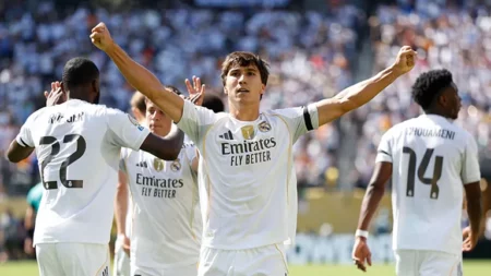 Win-Win Solution Real Madrid; Kylian Mbappe & Gonzalo Garcia Main Bersamaan Foto BeritaJatim.com