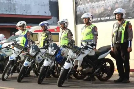 Sinergi Lintas Instansi Kawal Operasi Patuh Semeru 2025 di Mojokerto Foto BeritaJatim.com