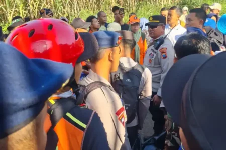 Remaja yang Hanyut di Sungai Bosamba Bondowoso Ditemukan Meninggal Dunia Foto BeritaJatim.com