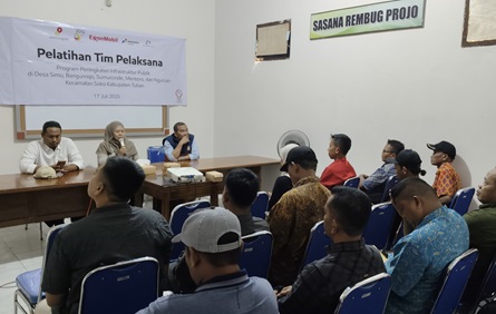 Wujudkan Desa Mandiri, EMCL Beri Pelatihan Infrastruktur Publik di Soko Tuban Foto BeritaJatim.com