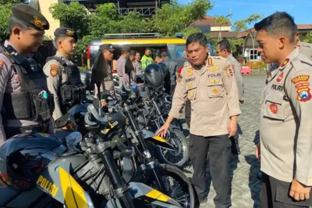 Puslitbang Mabes Polri Evaluasi Kendaraan Dinas Polresta Sidoarjo Foto BeritaJatim.com