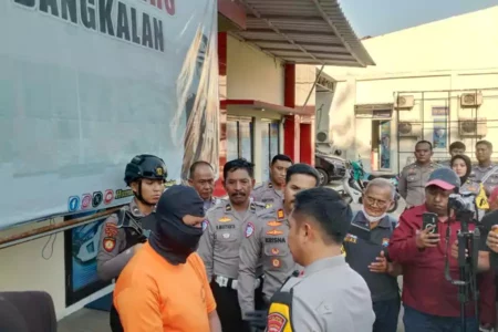 Polres Bangkalan Tangkap Pelaku Tabrak Lari di Jembatan Suramadu Foto BeritaJatim.com