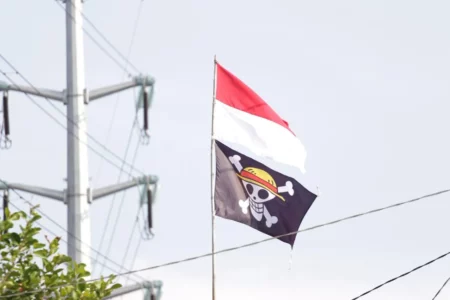 Wali Kota Surabaya Berencana Terbitkan SE Larangan Bendera One Piece Berkibar Satu Tiang dengan Merah Putih Foto BeritaJatim.com