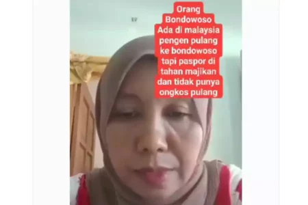 Viral TKW Asal Bondowoso Diduga Jadi Korban KDRT di Malaysia, Minta Pulang tapi Tak Punya Ongkos Foto BeritaJatim.com