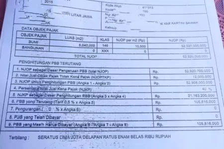 Isu Kenaikan PBB di Blitar Capai 300 Persen, Bapenda: Naiknya Cuma 1,48 Persen! Foto BeritaJatim.com