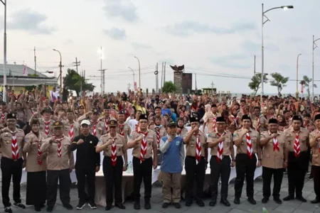Peningkatan Wawasan Kebangsaan dan Bakti Masyarakat: 2.000 Peserta Ikuti Kegiatan Pramuka di Tuban Foto BeritaJatim.com