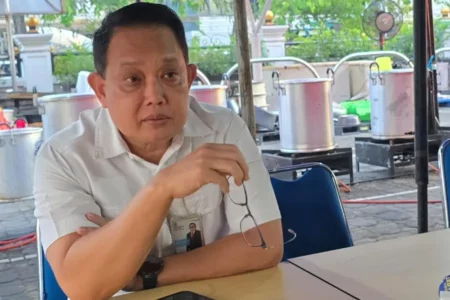 Pembangunan Grahadi Sisi Barat Usai Dibakar Perusuh Ditarget Rampung 3 Bulan Foto BeritaJatim.com