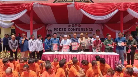 Polres Pasuruan Ungkap 24 Kasus Narkoba, Amankan 40 Tersangka Foto BeritaJatim.com