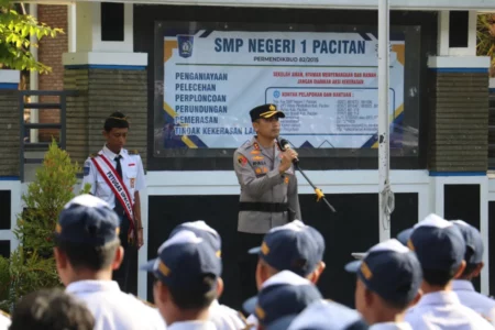 Kapolres Pacitan Ingatkan Siswa Jaga Diri Usai Kasus Dugaan Pelecehan Seksual Foto BeritaJatim.com