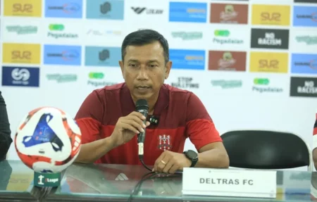 Deltras FC Siapkan Pengganti Wisal El Burji, Fokus Evaluasi Lini Pertahanan Jelang Laga Lawan PSS Sleman Foto BeritaJatim.com