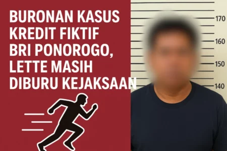 Kejari Ponorogo Buru Lette, Buronan Kasus Kredit Fiktif BRI Pasar Pon Foto BeritaJatim.com