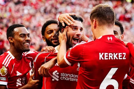 Kemenangan Sempurna Liverpool FC atas Arsenal, Kans Back To Back Setelah 42 Tahun Foto BeritaJatim.com