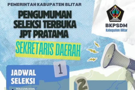 Bikin Penasaran! Blitar Sempat Mau Uji Kompetensi, Kini Cari Sekda Lewat Seleksi Terbuka Foto BeritaJatim.com
