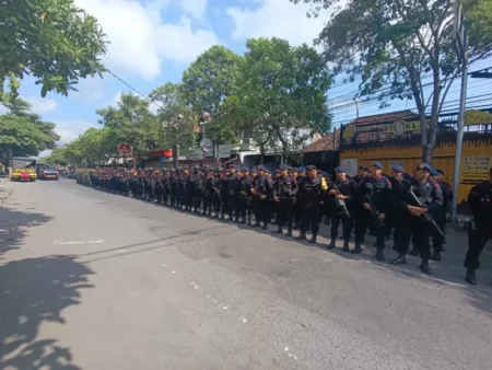 Meski Aksi Unjuk Rasa di Tulungagung Batal, Polisi Tetap Lakukan Pengamanan Ketat Foto BeritaJatim.com