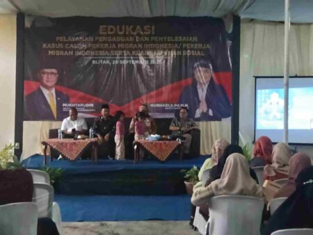 NasDem Blitar Edukasi Kades, Pastikan Akses Perlindungan dan Jaminan Sosial PMI Foto BeritaJatim.com