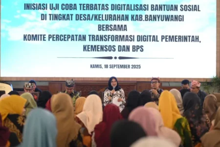 Banyuwangi Jadi Pilot Project Digitalisasi Bansos Nasional, Uji Coba Dimulai Hari Ini Foto BeritaJatim.com