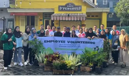 BPJS Ketenagakerjaan Malang Hijaukan Kayutangan Lewat Program Go Green Foto BeritaJatim.com