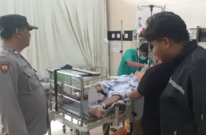Lelaki Ditusuk di Jalan Raya Stadion Kanjuruhan, Pelaku Tertangkap Foto BeritaJatim.com