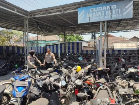 192 Motor dan 9 Mobil Mangkrak di Polres Gresik, Pemilik Tak Kunjung Ambil Foto BeritaJatim.com
