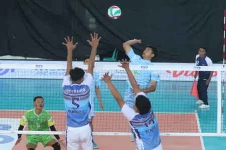 HTJ Lamongan Bangkit, Kalahkan Kaur Gurita Bengkulu 3-0 di Livoli Divisi 1 2025 Foto BeritaJatim.com