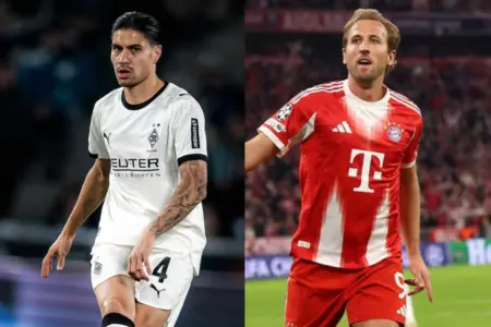 Borussia Monchengladbach vs Bayern Munchen; Repetisi Kevin Diks Matikan Harry Kane Foto BeritaJatim.com
