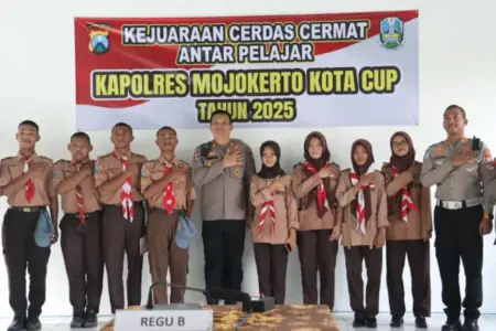 Polres Mojokerto Kota Gelar Kapolres Cup 2025, Dorong Pelajar Tumbuhkan Sportivitas dan Prestasi Foto BeritaJatim.com